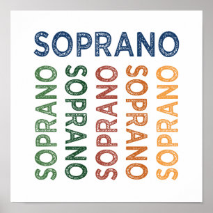 Póster Soprano Colorful