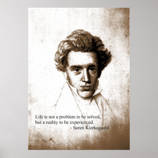 Póster Soren Kierkegaard Poster