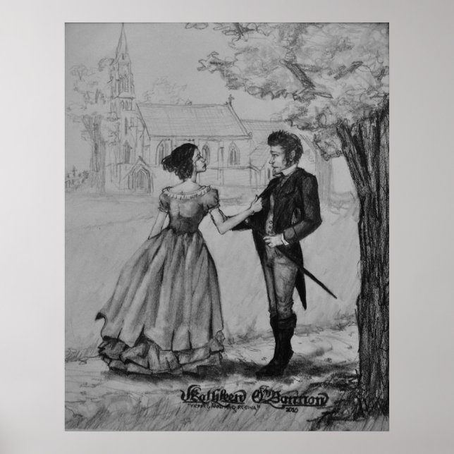 Póster Søren Kierkegaard y Regine Olsen (Frente)