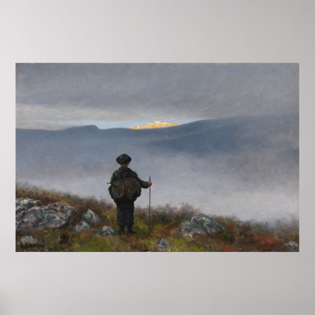 Póster Soria Moria Palace Shimmered Theodor Kittelsen (Frente)