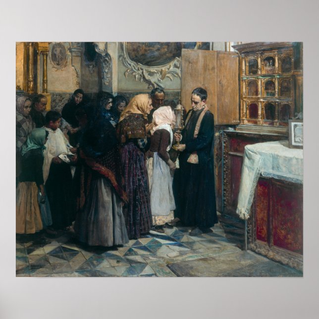 Póster Sorolla - Besando la reliquia (Frente)