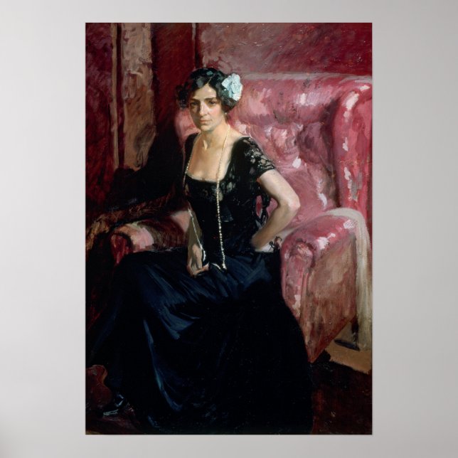 Póster Sorolla - Clotilde In Evening Dress (Frente)