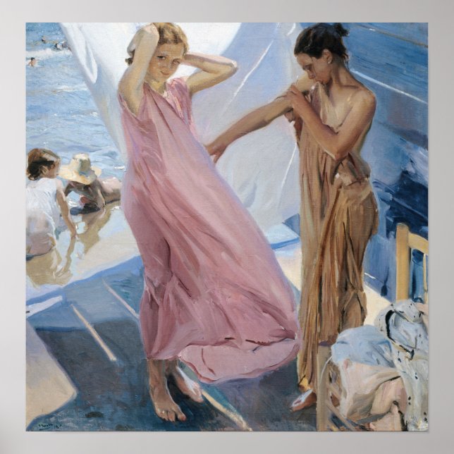 Póster Sorolla - Después del baño (Frente)