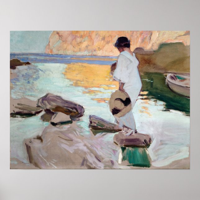 Póster Sorolla - Elena En Cala De San Vicente (Frente)