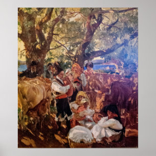 Póster Sorolla - Galicia, la Peregrinación