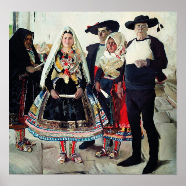 Póster Sorolla - Lagarterana típica (Frente)