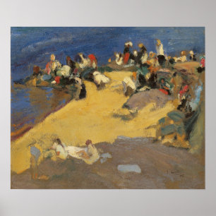 Póster Sorolla - Lavandera de Galicia