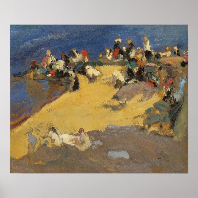 Póster Sorolla - Lavandera de Galicia (Frente)