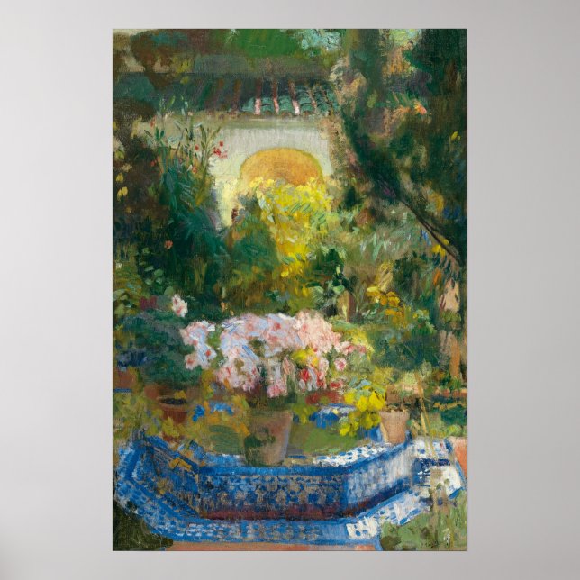 Póster Sorolla - Patio de la Casa (Frente)