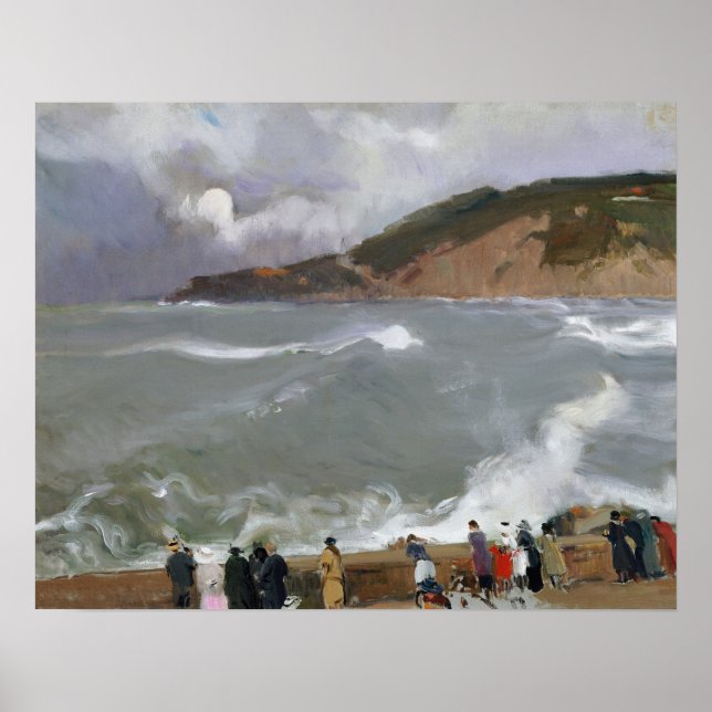 Póster Sorolla - Rompeolas, San Sebastián (Frente)