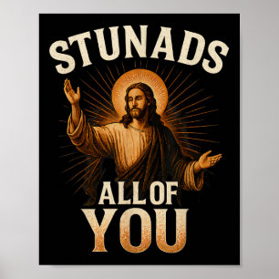 Póster Sorprende A Todos Ustedes El Gracioso Jesús Silhou