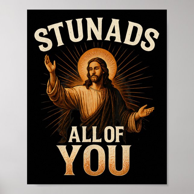 Póster Sorprende A Todos Ustedes El Gracioso Jesús Silhou (Frente)