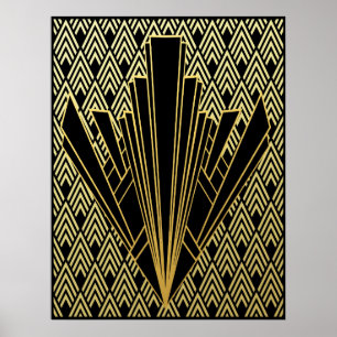 Póster Sorprendente estilo Art Déco