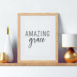 Póster Sorprendente Grace Christian