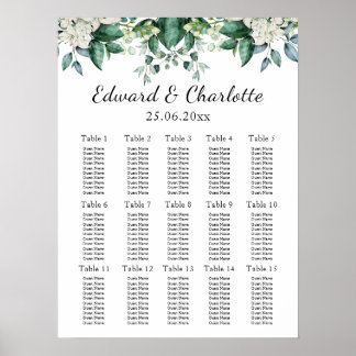 Póster Sorprendente matriz de Boda floral