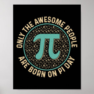 Póster Sorprendentes Personas Nacidas En El Día De La Pi 