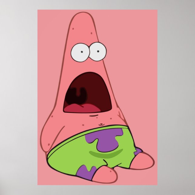 Póster Sorprendido Patrick (Frente)