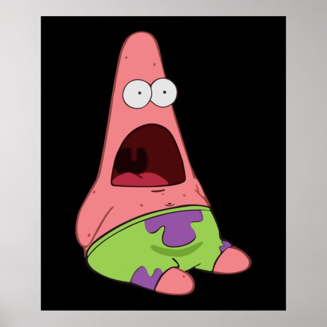 Póster Sorprendido Patrick (Frente)