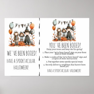 Póster Sorpresa De Boo Crew - Juego De Halloween