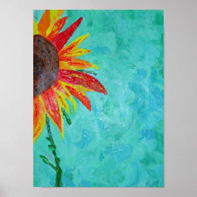 Póster Sorpresa de girasol (Frente)