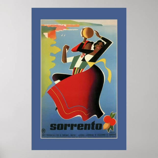 Póster Sorrento vintage (Frente)
