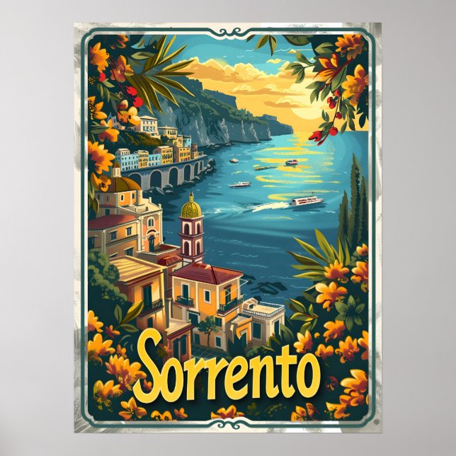 Póster Sorrento Vintage (Frente)