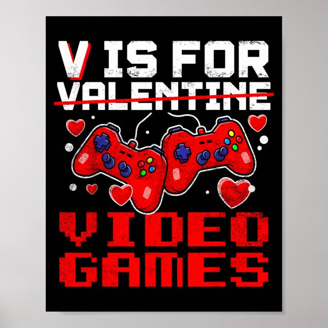 Póster Sorry Girls I Only Love Video Games And My Mom Vin (Frente)