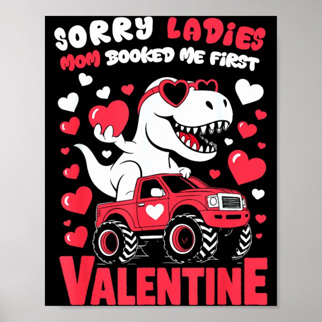 Póster Sorry Valentine Ladies Mom Booked Me First  (Frente)
