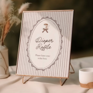Póster Sorteo de Pañales Cafe Bebe Vintage