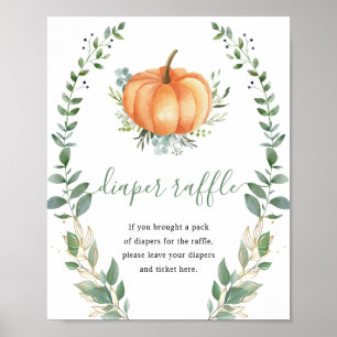 Póster Sorteo de Pañales de Calabaza Dorada de Vegetación