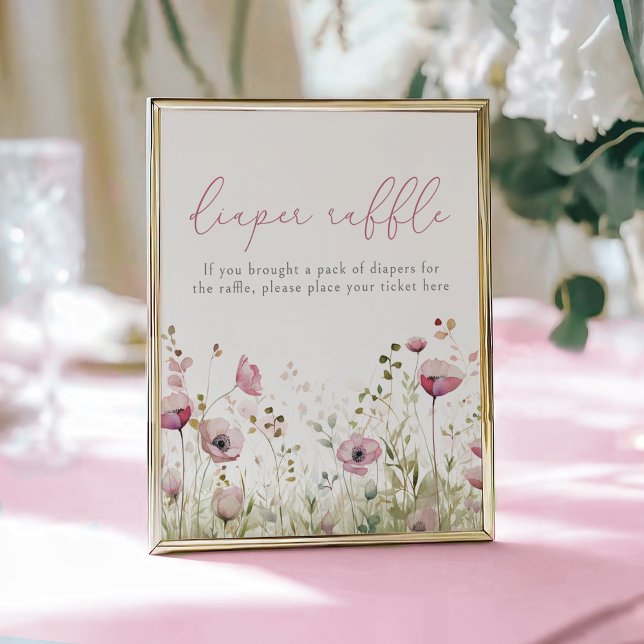 Póster Sorteo de Pañales Florales de Flores Silvestres Be (Subido por el creador)