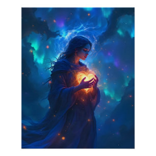 Póster Sostén tu corazón para siempre, te extraño, simpat