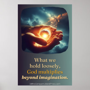 Póster Sostener el universo con levedad