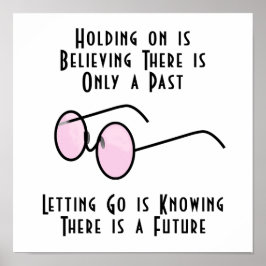 Póster Sostener es creer que sólo hay un poste pasado