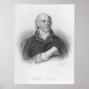 Póster Sostenido de Guillermo, grabado por J. Thomson