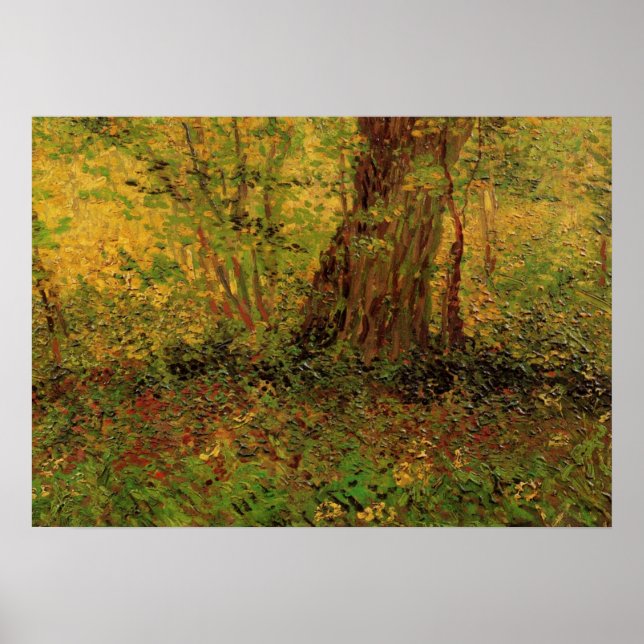 Póster Sotobosque de Vincent van Gogh (Frente)