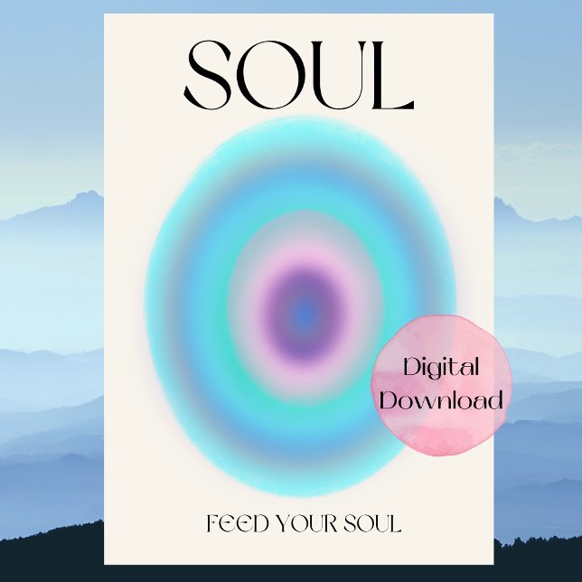 Póster Soul Alimenta tu alma afirmación de pensamiento po (Subido por el creador)