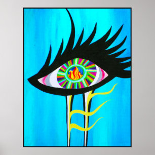 Póster Soul iluminado con llama