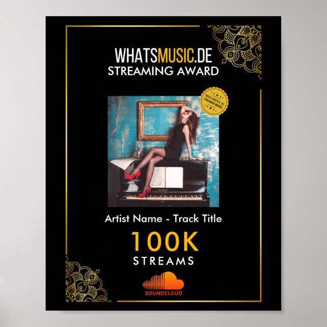Póster SoundCloud Streaming Award - Music Streaming Award (Frente)