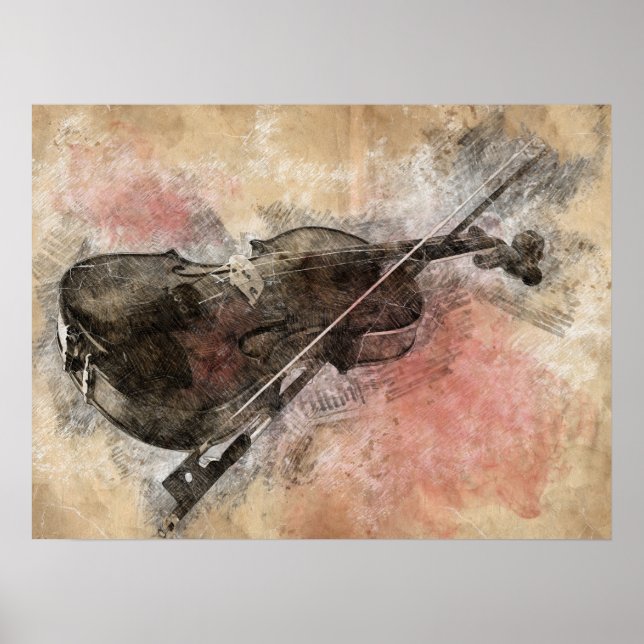 Póster Sounds of music. Violin (Frente)