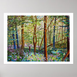 Póster Sous-bois au printemps