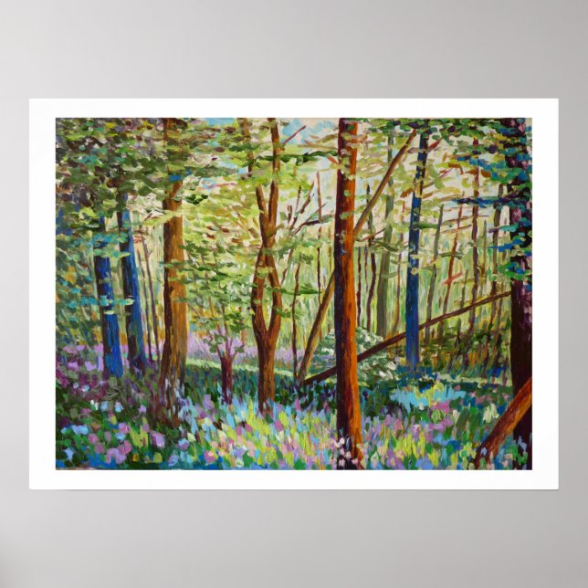 Póster Sous-bois au printemps (Frente)