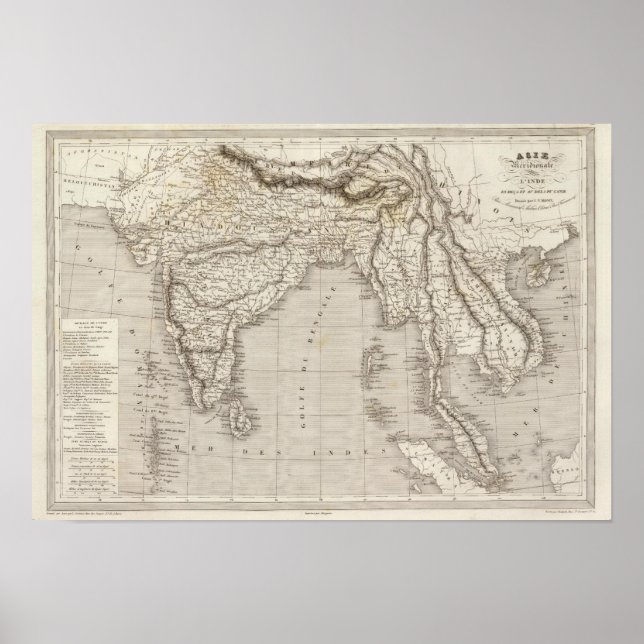 Póster South Asia, India (Frente)