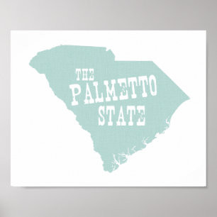 Póster South Carolina State Motto Slogan
