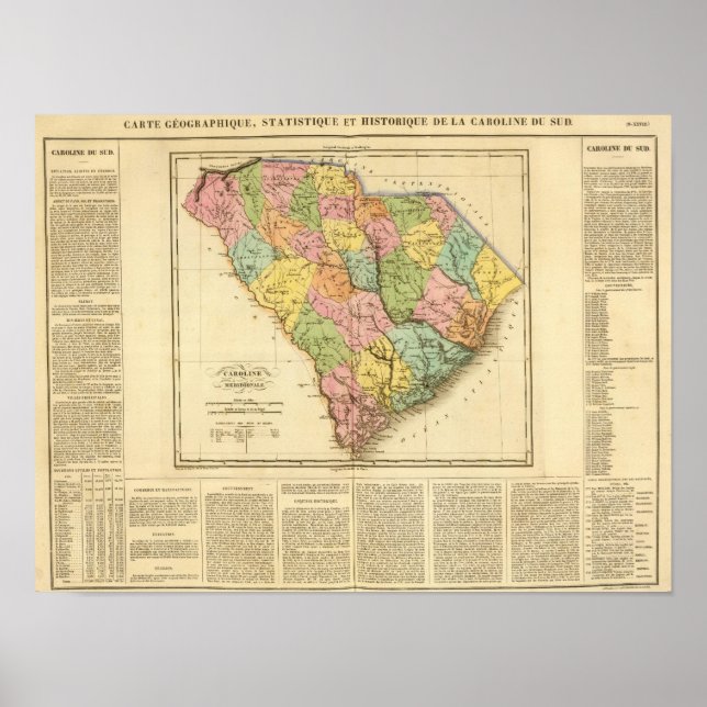 Póster South Carolina US (Frente)