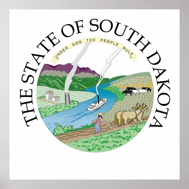 Póster South Dakota sign (Frente)