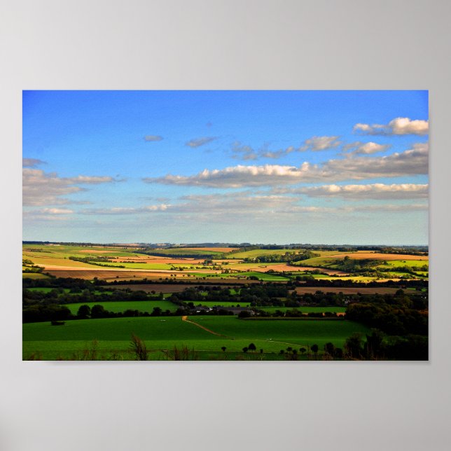Póster South Downs Beacon Hill Hampshire Inglaterra (Frente)