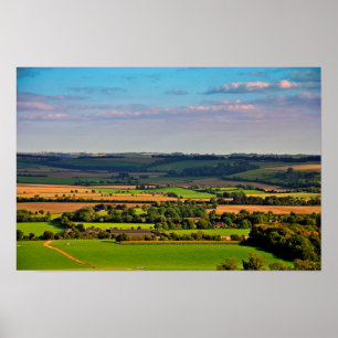 Póster South Downs Beacon Hill Hampshire Inglaterra