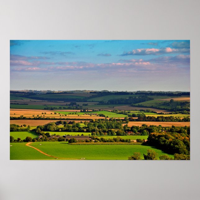 Póster South Downs Beacon Hill Hampshire Inglaterra (Frente)