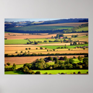 Póster South Downs Beacon Hill Hampshire Inglaterra